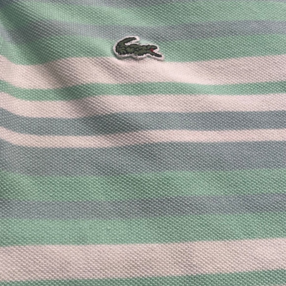 Lacoste Mens Striped Polo Shirt Size 7 (XXL) - Picture 2 of 10